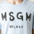 MSGM 男式LOGO印花T恤 2040MM97 164296/82 浅蓝色 M