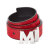 MCM经典红色黑边M字印花皮带腰带MXB6AVI03RU001