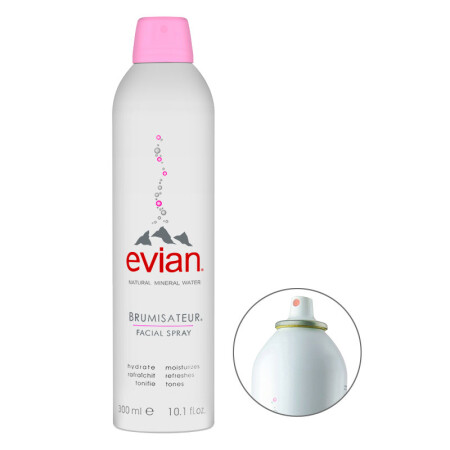 58.8元  依云（evian) 天然矿泉水喷雾 补水保湿 滋润肌肤 300ml *2