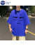 NASA GISS夏季加大码短袖T恤男ins超火表情韩版五分袖胖子潮流宽松中袖体恤 DX因蓝表情 S