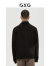 GXG男装 商场同款极简系列黑色简约短大衣 2022年冬季新款 黑色 180/XL