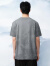 海澜之家（HLA）短袖T恤男24新款循迹山不在高系列印花短袖男夏季 中灰花纹85 170/88A(M)  推荐63-68kg