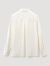 OVV2024春夏新款女装22MM弹力重绉经典休闲长袖衬衫 米白（净色）03 M