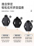 JeEpic三合一冲锋衣女款两件套秋冬季户外徒步登山服加绒外套logo定制服 黑色 - 女 M