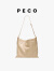 PECO961Cityhobo小号褶皱软皮托特包新款单肩通勤腋下包送女友礼物 脏白色 现货