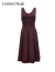 VEROMODA连衣裙2023新款优雅气质简约法式黑色无袖裙女 E21品萄红色-B 155/76A/XS