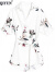 QIYUN商场同款女装 御姐连衣裙套装夏季新款轻熟风时尚气质收腰高端裙 白色印花 M