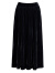 ROEYSHOUSE罗衣复古丝绒黑色高腰半身裙冬装新款优雅大摆褶皱裙子09785 黑色 2XL
