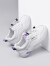 Cupald牛皮小白鞋女2024春季新款女鞋子女士休闲鞋运动鞋软底旅游鞋女 白紫色（标准尺码） 37