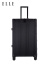 ELLE法国20英寸黑色拉杆箱时尚行李箱万向轮旅行箱密码锁拉链密码箱