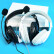 电音 D3000 USB 学生网课耳麦带话筒头戴式电脑耳机 教育耳机 中考高考听力听说口语训练专用耳麦 白色