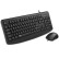 雷柏（Rapoo） NX1720 键鼠套装 有线键鼠套装 办公键鼠套装 防泼溅 一体式手托 电脑键盘 黑色