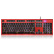 摩豹（Motospeed）K10机械手感背光游戏键盘　红色