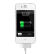 Capshi 苹果4S数据线 手机充电器线USB电源线 1米白色 适用于苹果iPhone4/4S/ipad2/3