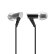 MUKO A900 入耳式音乐耳机 适合演场会与民谣 iOS/安卓双平台兼容 铝合金材质 时尚简约 银黑色
