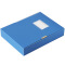 得力（deli）5606  睿商系列3英寸粘扣A4档案盒 蓝色 单只装
