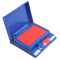 广博(GuangBo)红蓝双色半自动印台印泥盒/财务办公用品YT9120