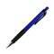 得力(deli)蓝色0.7mm按动式圆珠笔原子笔中油笔 12支/盒
