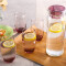乐美雅（Luminarc）鹿特丹水壶凝彩玻璃杯套装水杯水壶套装家用水具5件套(冰粉) J0334