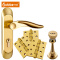 卡贝铜门锁手工室内锁具木门把手卫生间铜锁 铜门锁 +3平开合页+1门吸