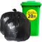 苏诺特大号垃圾袋物业办公商用80*100cm*20只卷装黑色易撕取酒店塑料清洁袋
