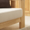 实木沙发客厅实木现代简约小户型布艺沙发新中式沙发两人位 原木色