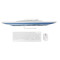 联想（Lenovo）AIO520C 23.8英寸 一体机台式电脑 商务办公家用电脑 i3-8145U 8G 256G增强型SSD白色