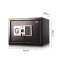 得力33116保管箱保险柜系列 电子密码锁 家用办公床头柜保险箱系列