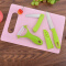 小天籁（XIAO TIAN LAI） 家用不锈钢水果刀削皮器瓜果刀刨皮刀菜板水果板套装 粉色水果板+水果三件套