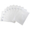 得力（deli） 10个装透明按扭文件袋a4档案袋 办公塑料资料袋公文袋 白色5502