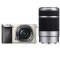 索尼（SONY） ILCE-6000L APS-C双镜头超长焦段微单套机 银色（2430万有效像素 16-50/55-210 a6000/α6000）