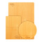凯洛格 菜板实木砧板竹案板切菜板面板家用粘板擀面板套装耐用 整竹菜板三件套 小号