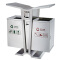 迪恩斯（DEANS） 分类垃圾箱 室外 果皮箱 不锈钢户外垃圾桶 GPX-246