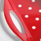 大可餐具KORDCO 密胺红色波点托盘长方形双耳时尚创意欧式婚庆用水果盘长方形托盘塑料水杯盘印花 长38.5cm宽28.5cm