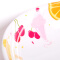 大可餐具KORDCO 密胺果盆欧式超大号加厚水果盘创意时尚客厅水果盘塑料水果盆印花 西瓜橘子黄色 直径30cm*高7.5cm