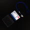 得力（deli）透明防水塑料证件卡套 员工工作牌胸卡保护套展会工作卡 横式带挂绳 50只/盒 5756