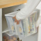百露密封透明食品收纳盒塑料有盖冰箱冷冻冷藏保鲜盒沥水长方形大小号 米白1.2L