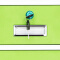 文件柜办公柜矮柜抽屉柜钢制铁皮档案床头柜一斗一门绿色