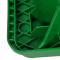 舒蔻 加厚公共室外环保分类塑料带盖翻盖环卫户外垃圾桶酒店 大号果皮箱 绿色32L