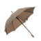 天堂伞实木柄伞纯色长柄晴雨伞轻男女士商务伞自动雨伞印刷广告伞 4号色 咖啡
