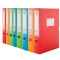广博（GuangBo） 粘扣型A4档案盒55cm背宽  彩色文件盒 资料盒塑料 橙色 35MM
