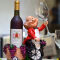 豪斯特丽（HOSTLY） 欧式酒架工艺品摆件 时尚树脂个性红酒酒架 厨师酒柜摆件 白衣+红衣
