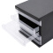 晨光（M&G）商务五层桌面文件资料收纳柜黑色办公文具 ADM95296