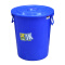 YONNYO 40L60L100L圆形蓝色塑料垃圾桶加厚工业水桶大号楼层小区垃圾筒塑料桶 蓝色 50升（新料加厚）