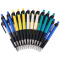 齐心(COMIX) 圆珠笔 防滑握手圆珠笔0.7mm  蓝色 新老包装 104R圆珠笔 【1盒装】