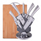 小天籁（XIAO TIAN LAI） 家用不锈钢菜刀刀具套装全套组合厨具厨房用品家用厨刀 马蹄柄带不锈钢刀架七件套