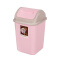 汉世刘家（hanshiliujia） 汉世刘家 垃圾桶家用 客厅厨房翻盖大号卫生间厕所带盖垃圾筒纸篓 粉红色10L