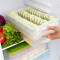 HAIXIN 饺子盒 速冷冻水饺馄饨冰箱保鲜收纳盒手提 开放式 3层1盖