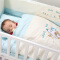 呵宝（HOPE） 婴儿床被子纯棉新生儿包被夏宝宝被子 蓝色企鹅之家