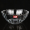 青苹果钢化玻璃碗家用 耐热泡面碗透明碗 汤碗饭碗水果沙拉碗果盘莲花玻璃碗冰淇淋碗 EW1009 1850ML